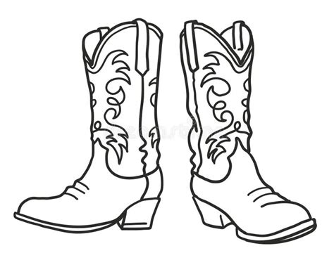 cartoon cowboy boots|simple cowboy boot drawing.